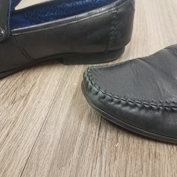 Ted Baker London  Black leather sz 13 loafers‎ main image 4